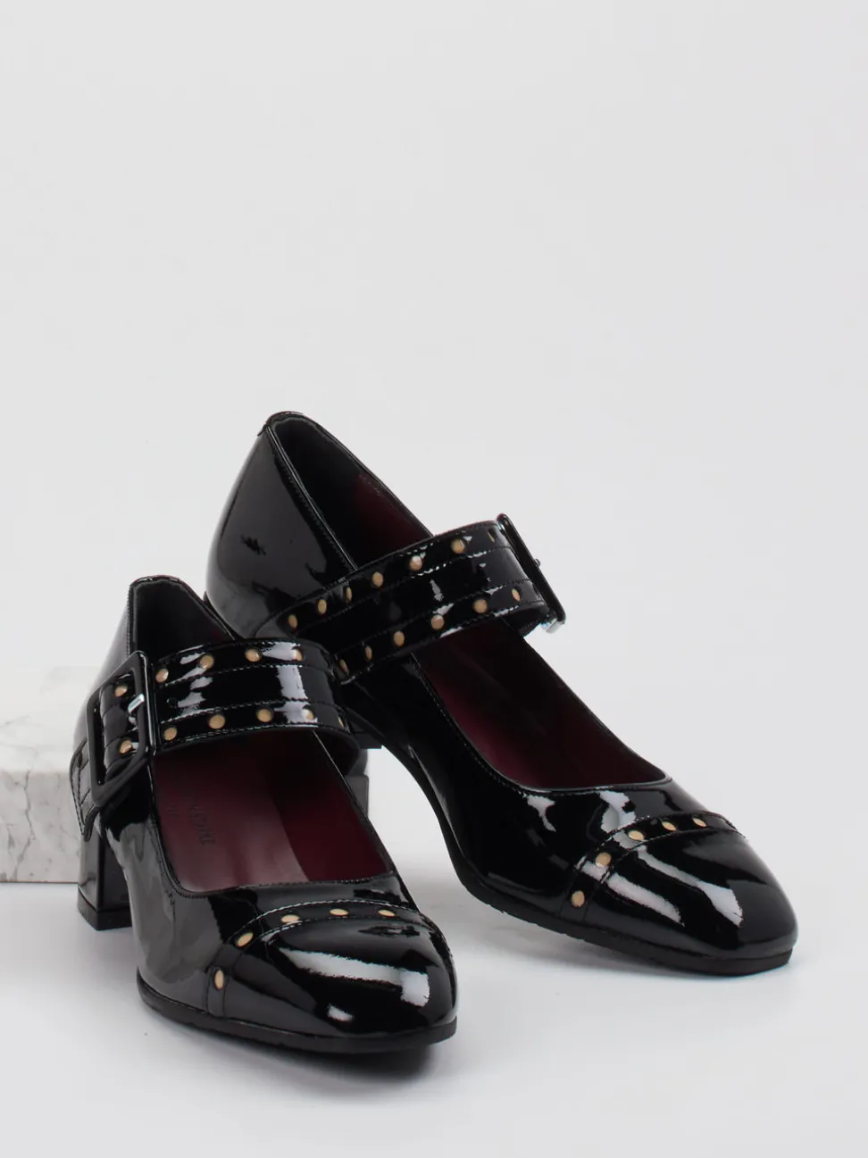 Konstantin Starke – Mary Jane Pumps aus Lackleder Schwarz