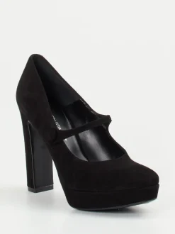 Konstantin Starke – Mary Jane Pumps aus Veloursleder schwarz