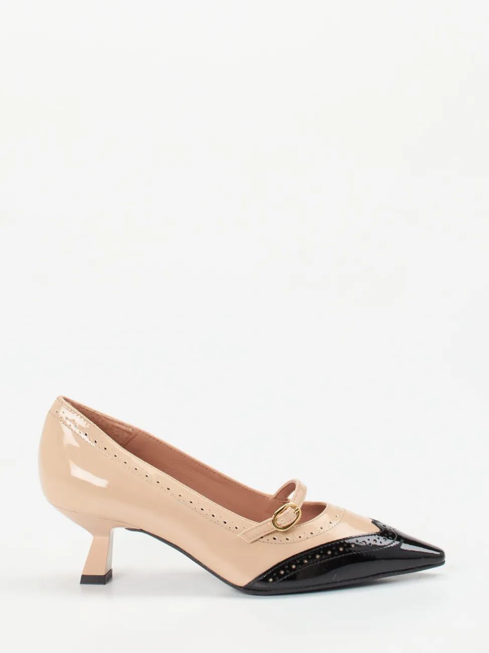 Konstantin Starke – Mary Jane Pumps aus Lackleder beige