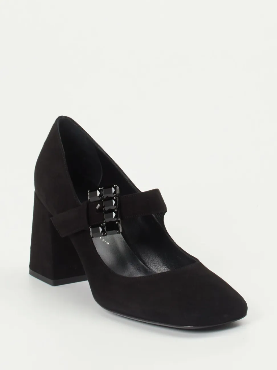 Konstantin Starke – Mary-Jane-Pumps aus Veloursleder schwarz