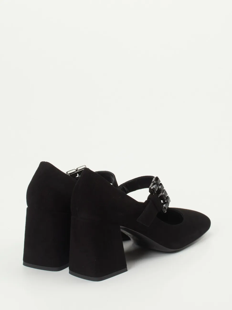Konstantin Starke – Mary-Jane-Pumps aus Veloursleder schwarz
