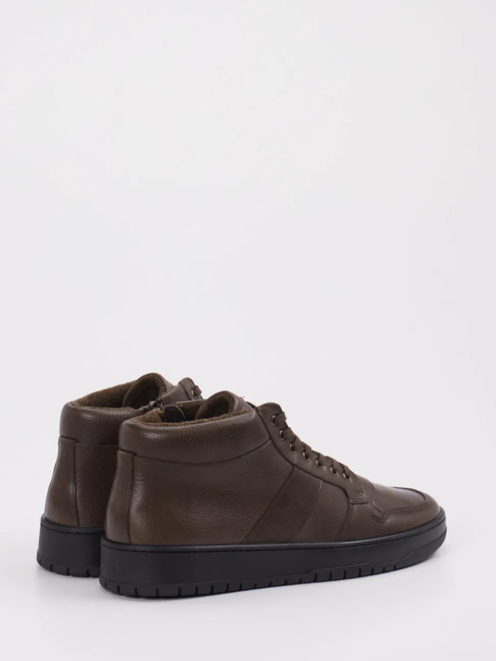 Konstantin Starke – Mid-Top Sneaker aus Kalbleder braun