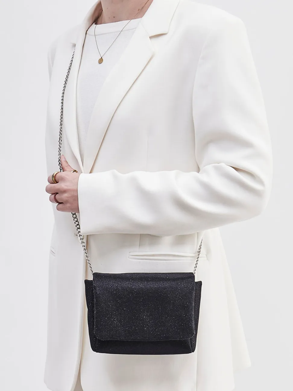 Konstantin Starke – Mini Bag aus Textil in Schwarz