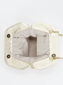 Konstantin Starke – Mini-Bag aus Leder goldfarben