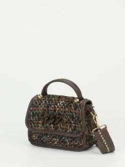 Konstantin Starke – Mini-Bag aus Textil Dunkelbraun