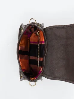 Konstantin Starke – Mini-Bag aus Textil Dunkelbraun