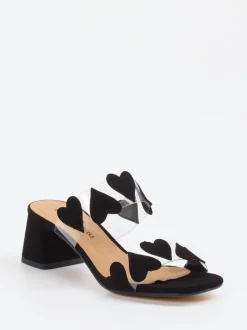 Konstantin Starke – Mules aus Veloursleder Schwarz