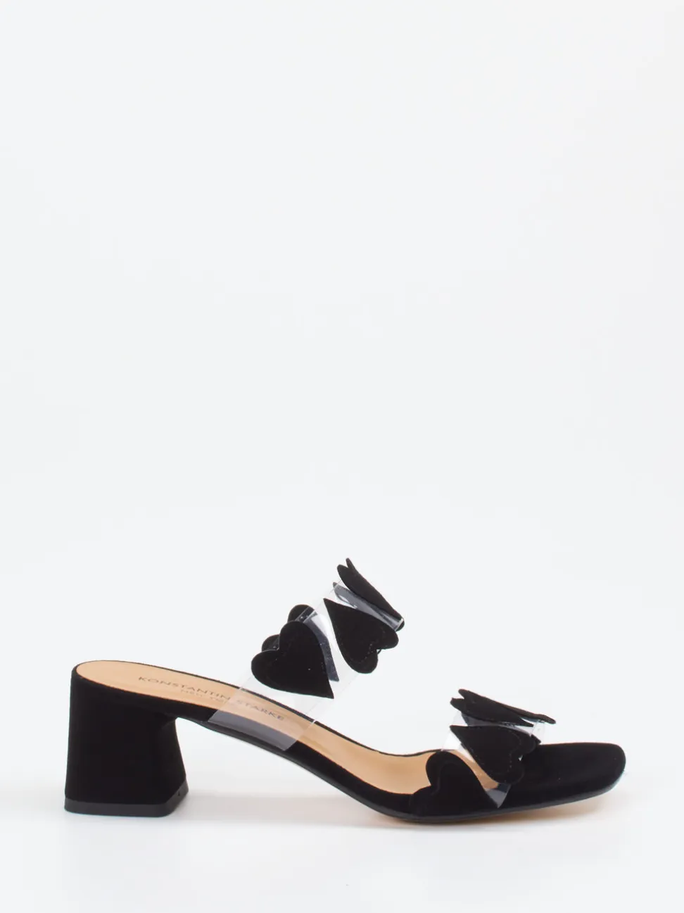 Konstantin Starke – Mules aus Veloursleder Schwarz