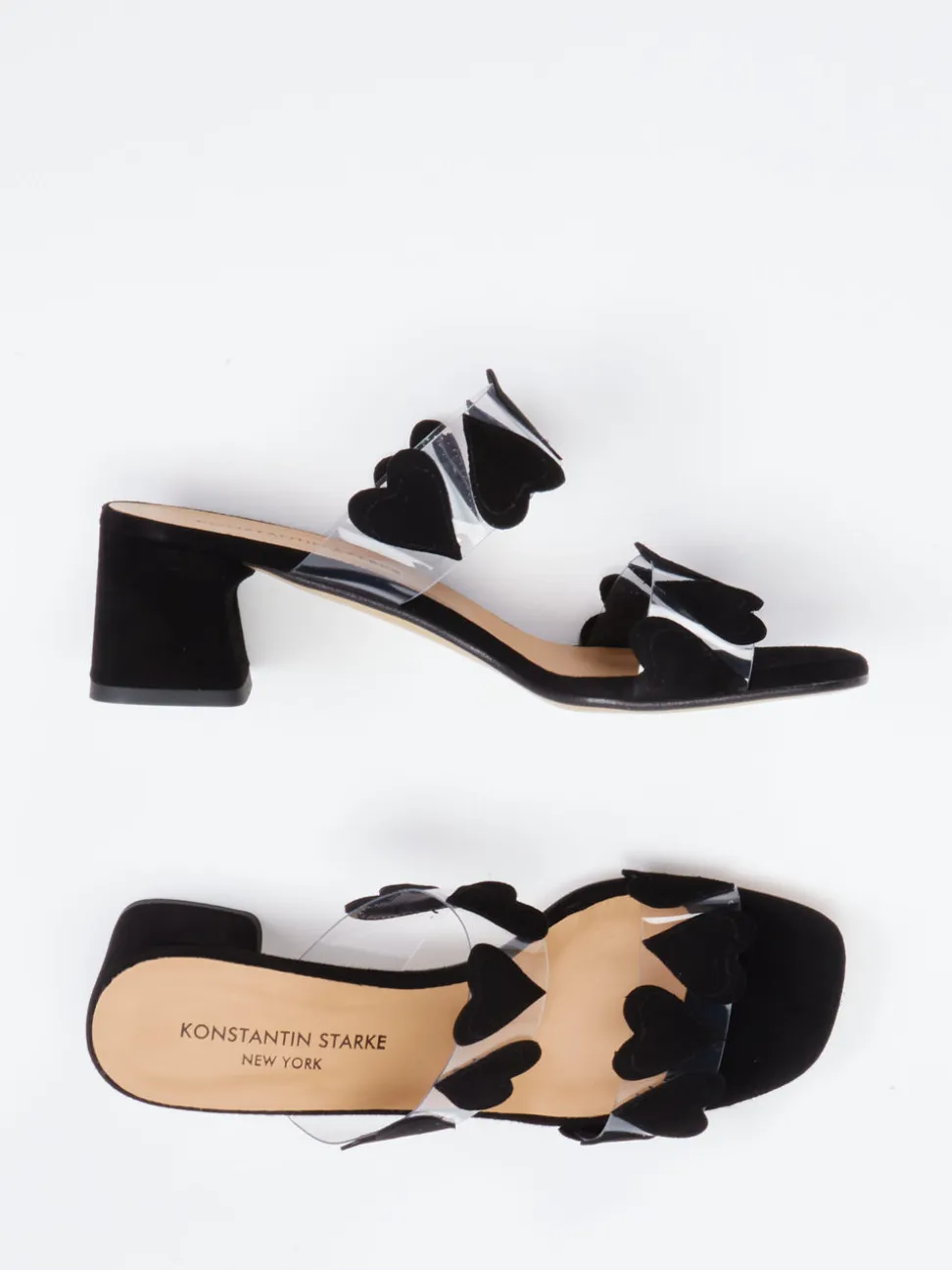 Konstantin Starke – Mules aus Veloursleder Schwarz