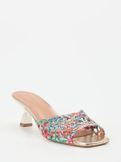 Konstantin Starke – Mules aus Flechtleder multicolor