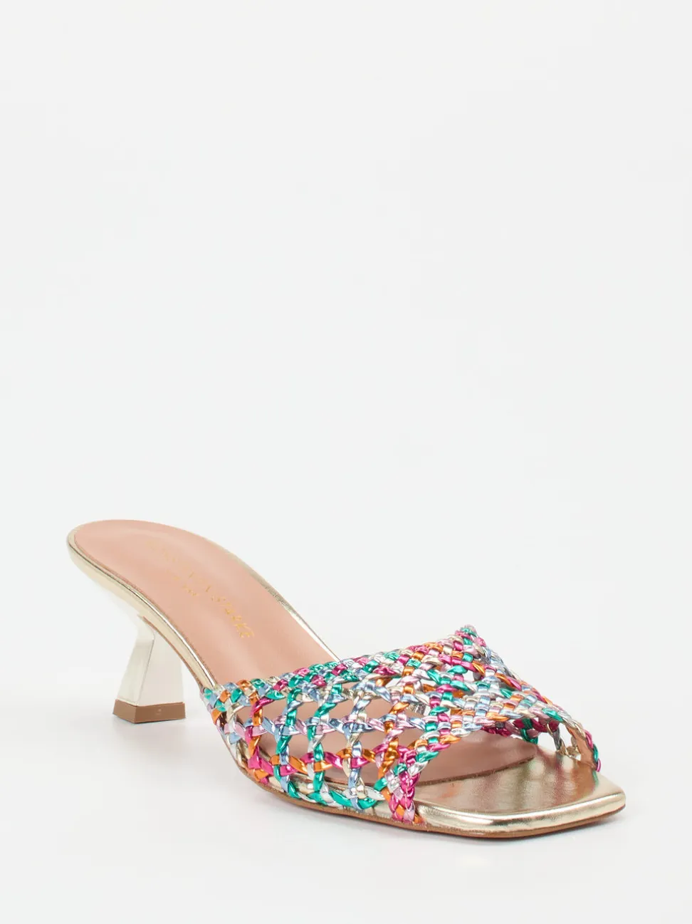 Konstantin Starke – Mules aus Flechtleder multicolor