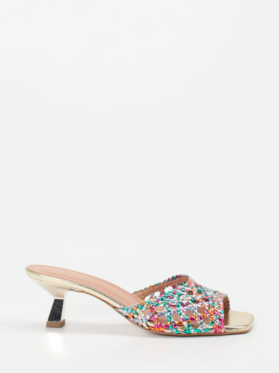 Konstantin Starke – Mules aus Flechtleder multicolor