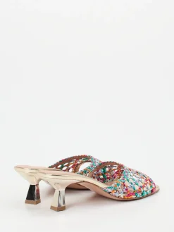 Konstantin Starke – Mules aus Flechtleder multicolor
