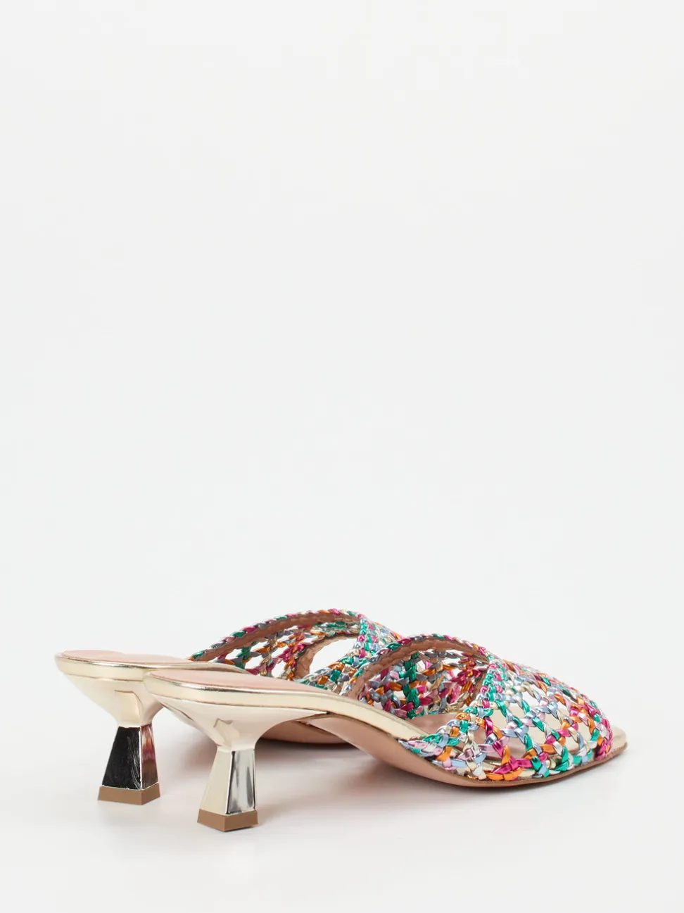 Konstantin Starke – Mules aus Flechtleder multicolor