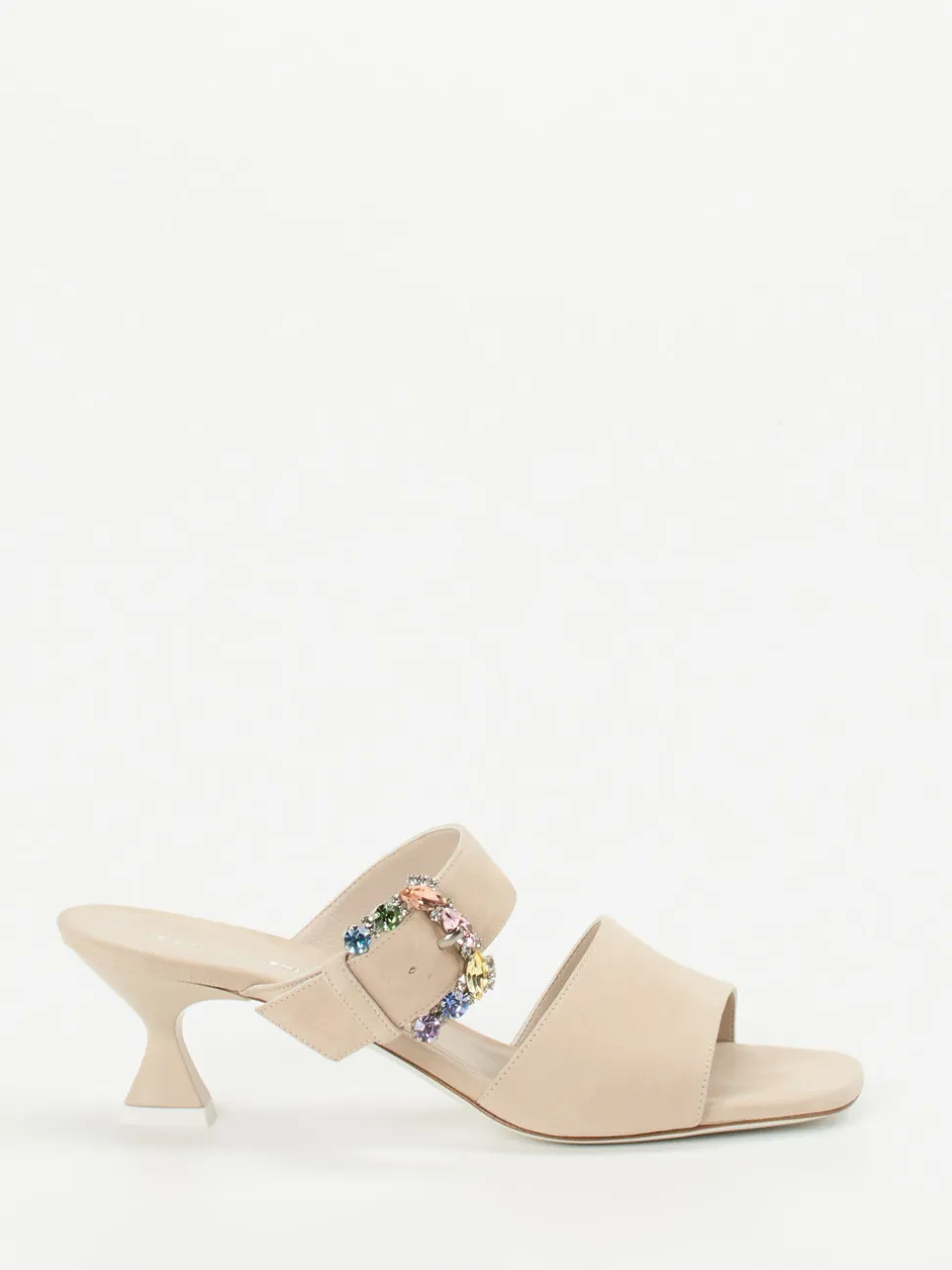 Konstantin Starke – Mules aus Veloursleder beige