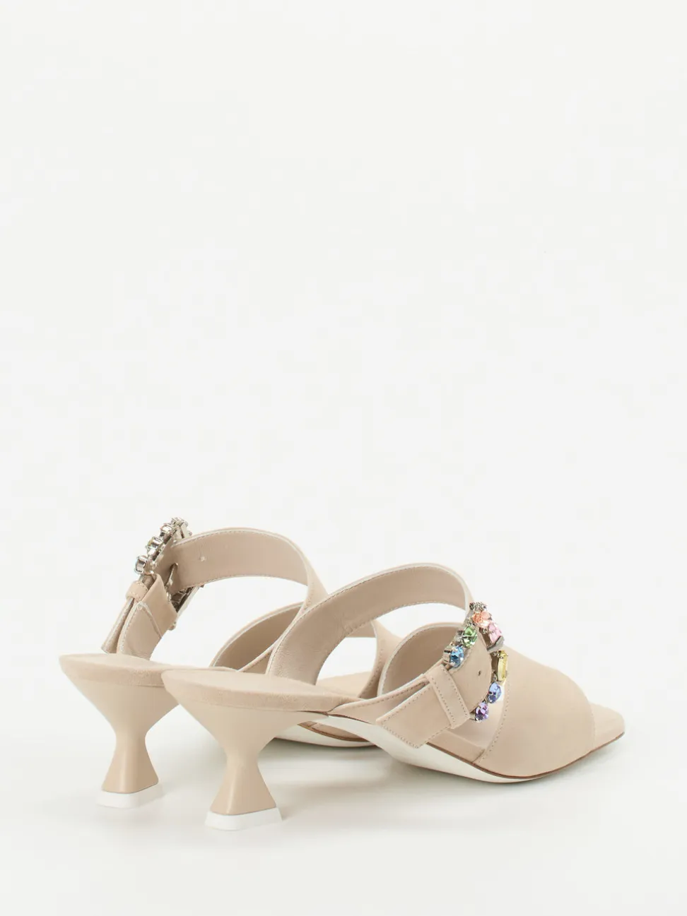 Konstantin Starke – Mules aus Veloursleder beige