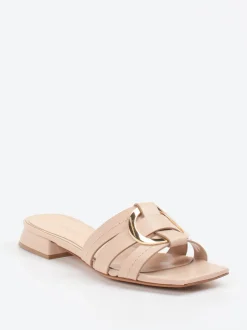 Konstantin Starke – Mules aus Lederimitat in Beige