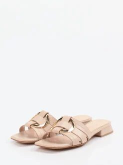 Konstantin Starke – Mules aus Lederimitat in Beige