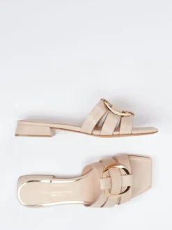 Konstantin Starke – Mules aus Lederimitat in Beige