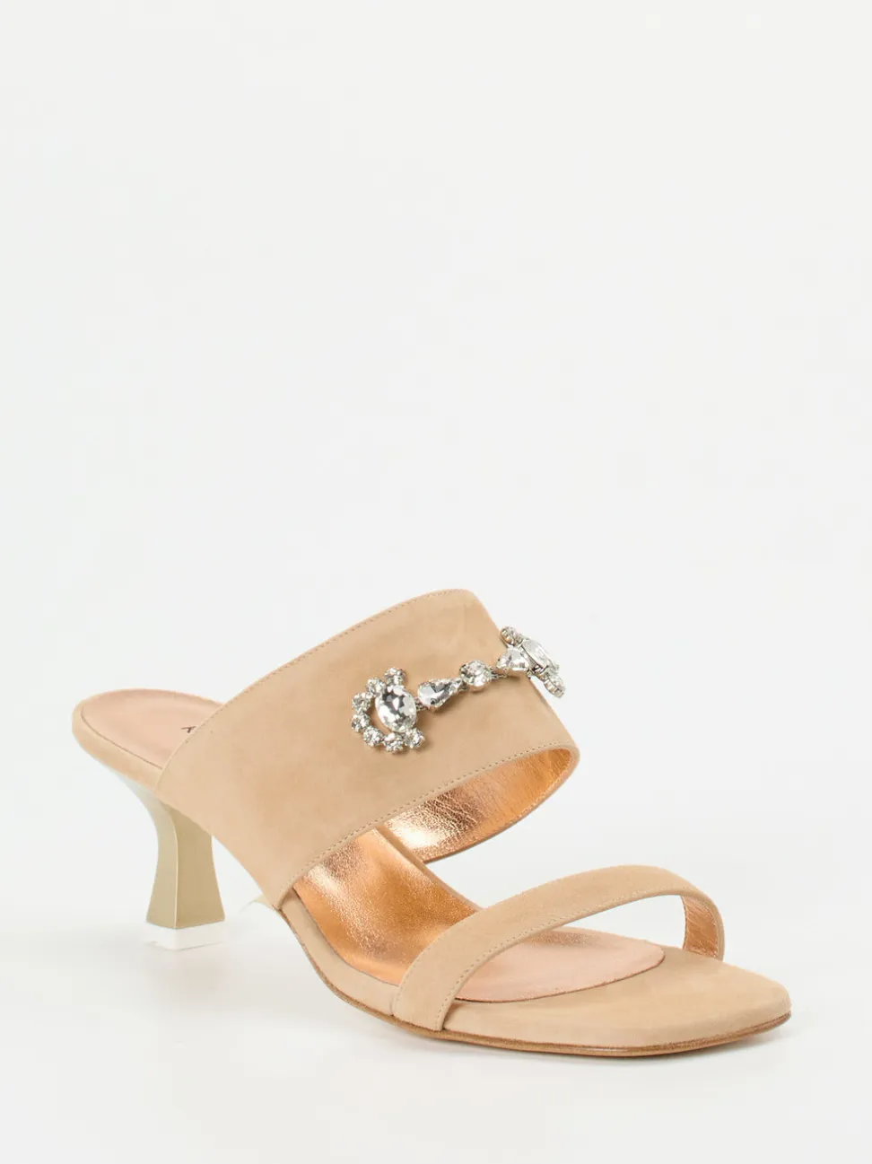Konstantin Starke – Mules aus Veloursleder beige