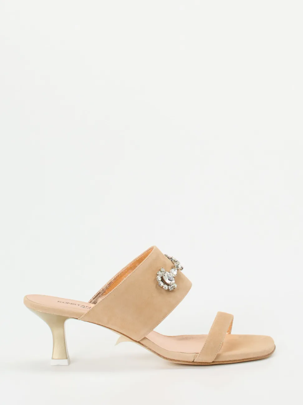Konstantin Starke – Mules aus Veloursleder beige