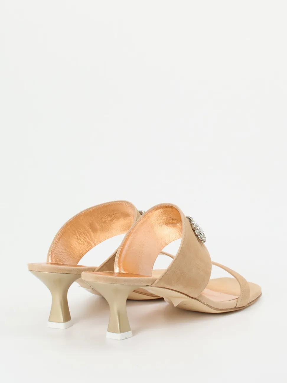 Konstantin Starke – Mules aus Veloursleder beige