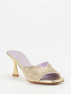 Konstantin Starke – Mules aus Metallicleder Gold