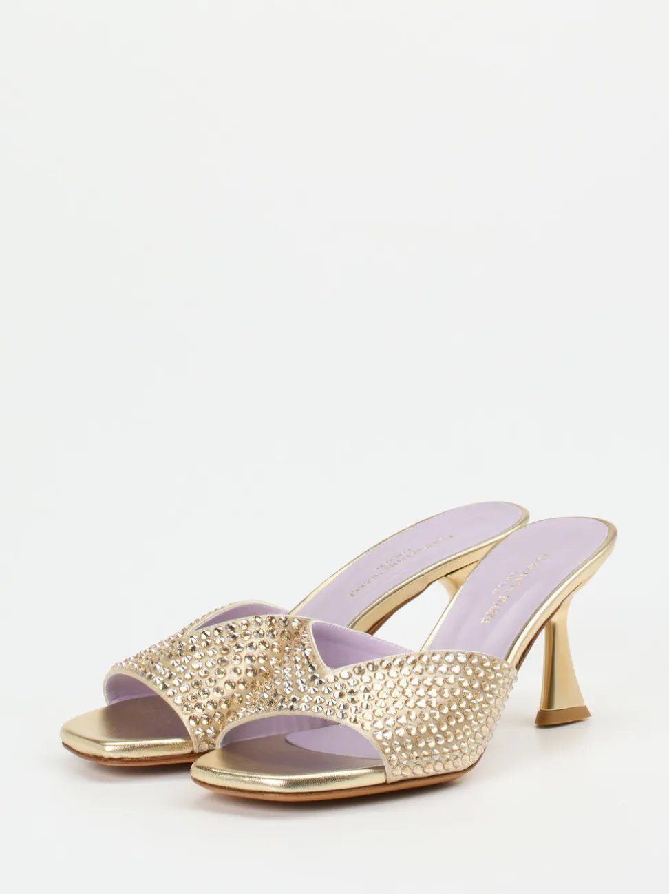 Konstantin Starke – Mules aus Metallicleder Gold