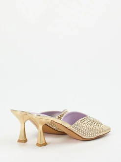 Konstantin Starke – Mules aus Metallicleder Gold