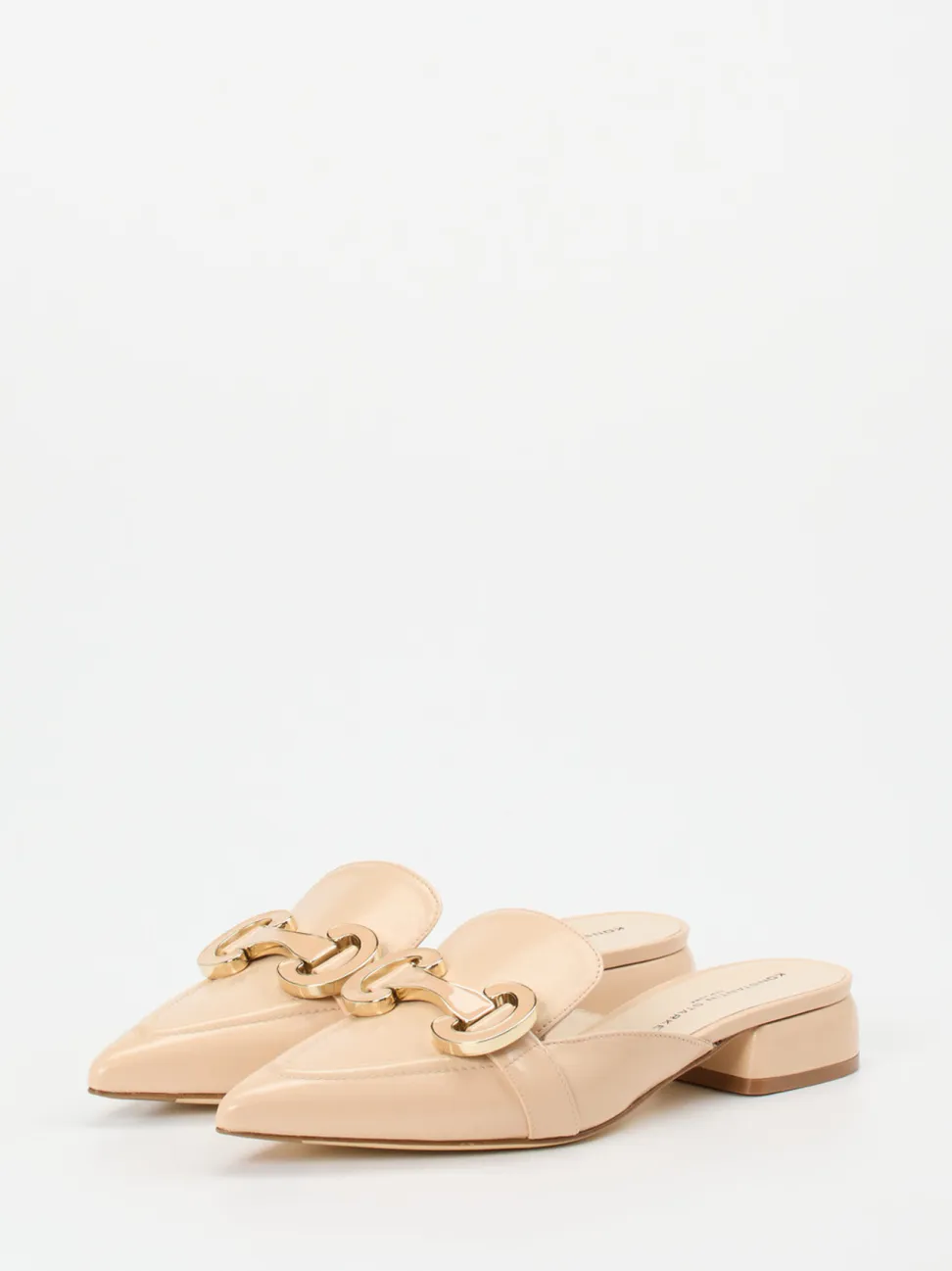 Konstantin Starke – Mules aus Lackleder in Beige