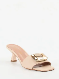 Konstantin Starke – Mules aus Lammleder in Beige