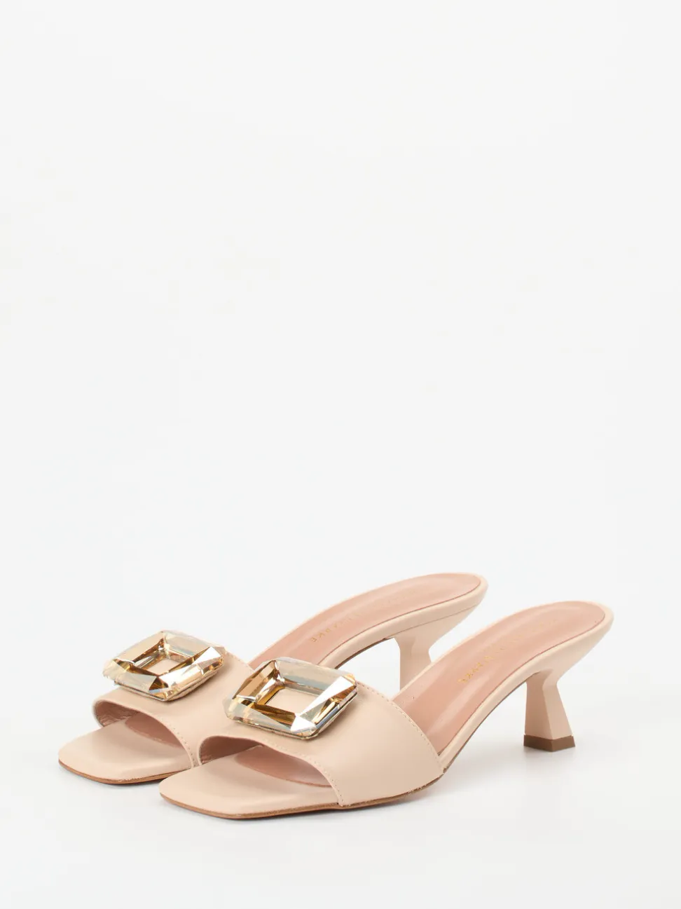 Konstantin Starke – Mules aus Lammleder in Beige