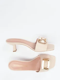 Konstantin Starke – Mules aus Lammleder in Beige
