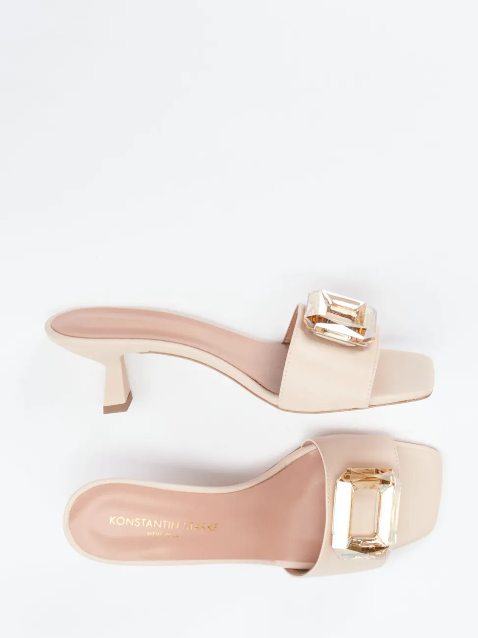 Konstantin Starke – Mules aus Lammleder in Beige