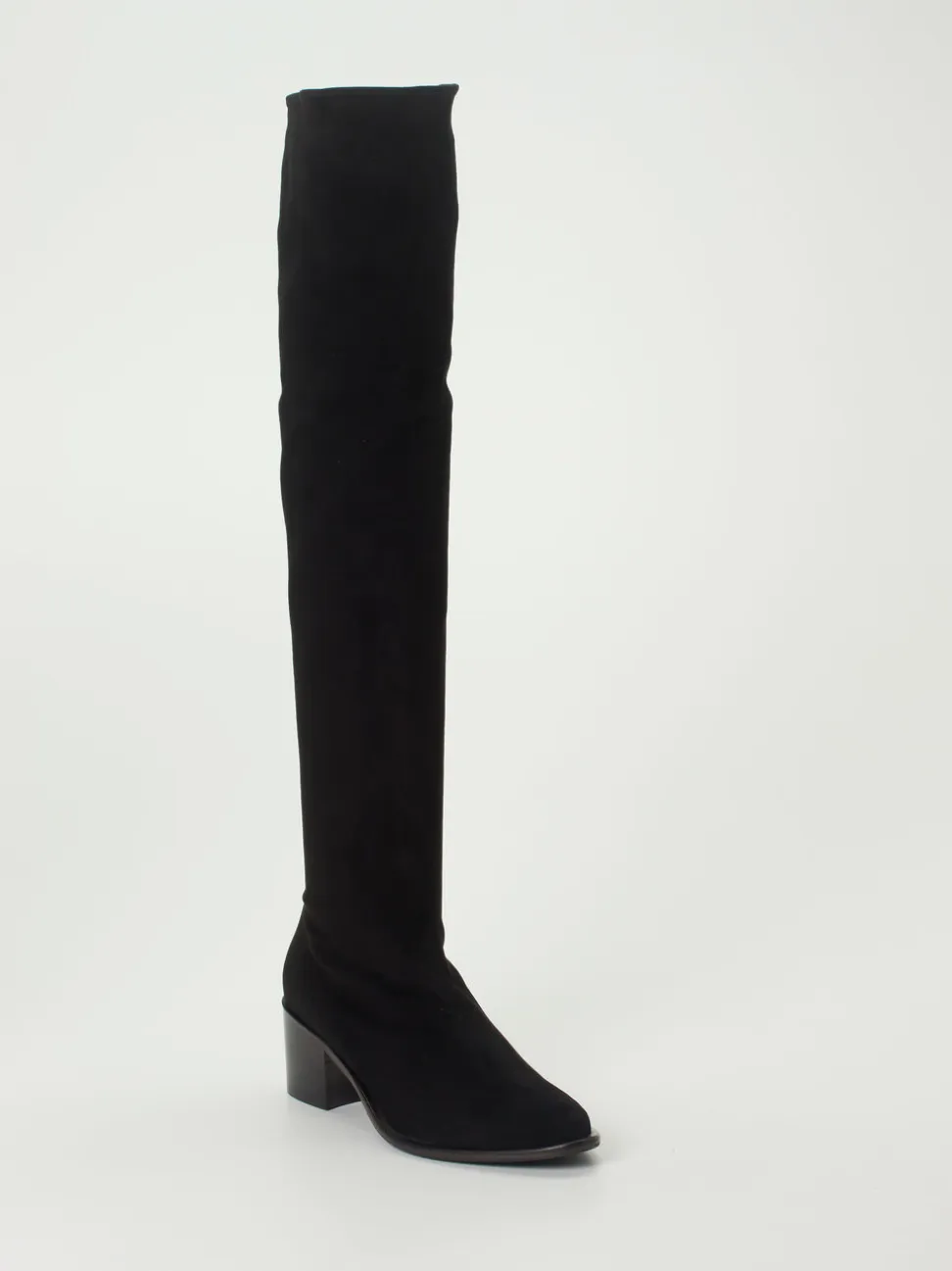 Konstantin Starke – Overknee-Stiefel aus Lammleder schwarz