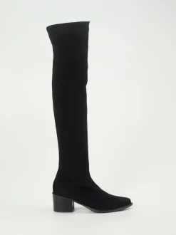 Konstantin Starke – Overknee-Stiefel aus Lammleder schwarz
