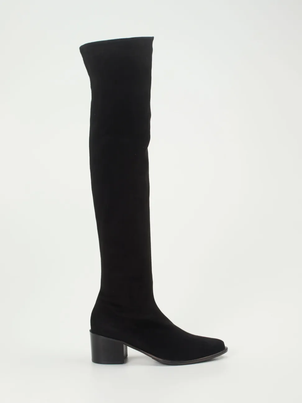 Konstantin Starke – Overknee-Stiefel aus Lammleder schwarz