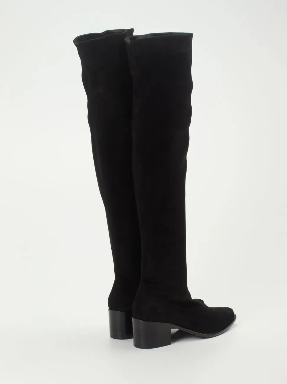 Konstantin Starke – Overknee-Stiefel aus Lammleder schwarz