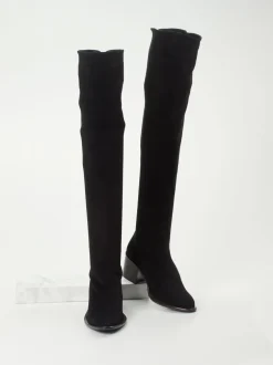Konstantin Starke – Overknee-Stiefel aus Lammleder schwarz