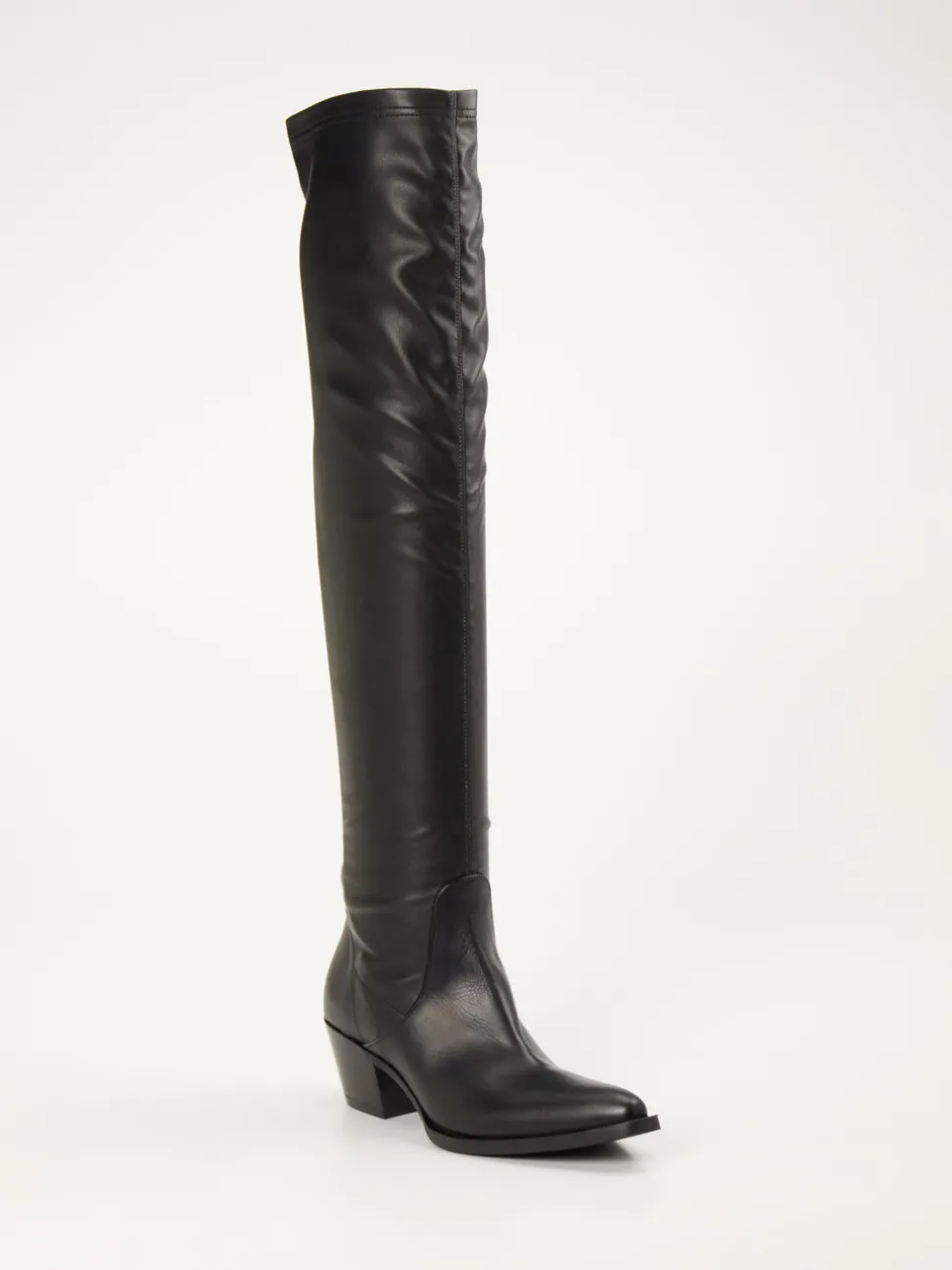 Konstantin Starke – Overknee-Stiefel aus Kalbleder schwarz