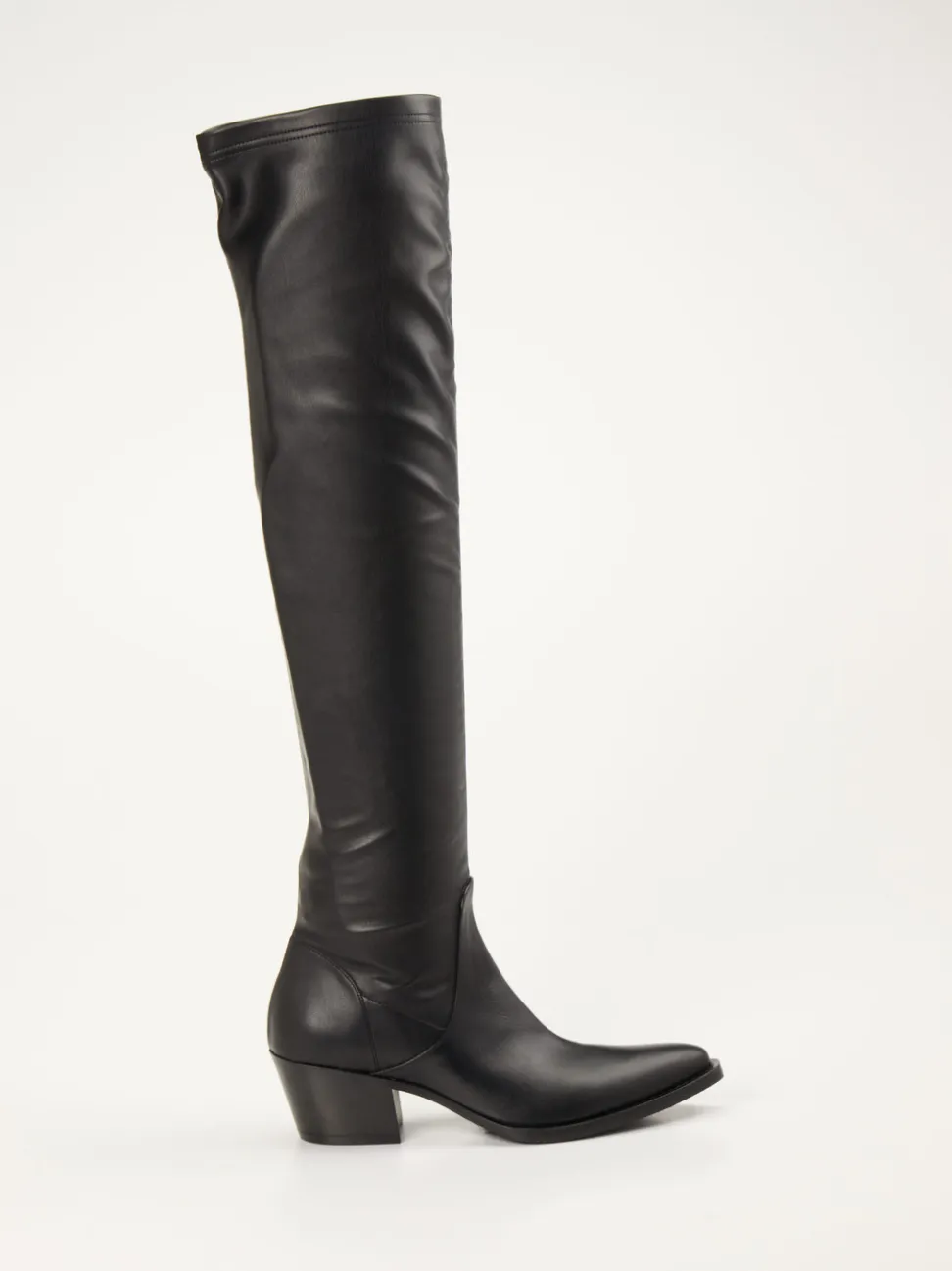 Konstantin Starke – Overknee-Stiefel aus Kalbleder schwarz
