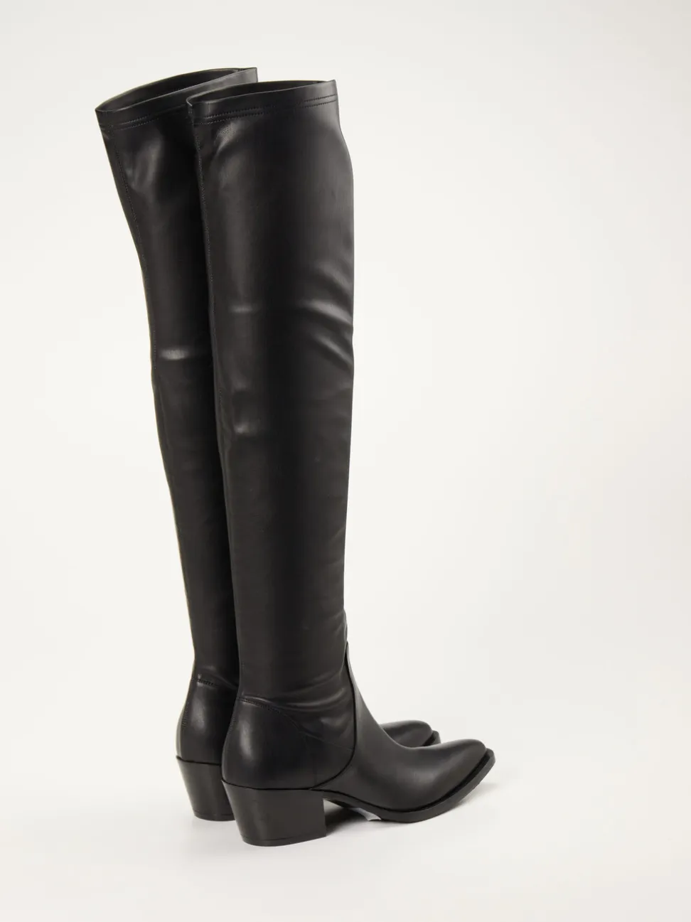 Konstantin Starke – Overknee-Stiefel aus Kalbleder schwarz