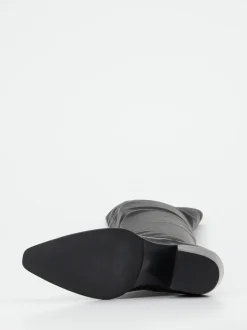 Konstantin Starke – Overknee-Stiefel aus Kalbleder schwarz
