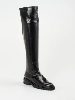 Konstantin Starke – Overknee-Stiefel aus Lammleder schwarz