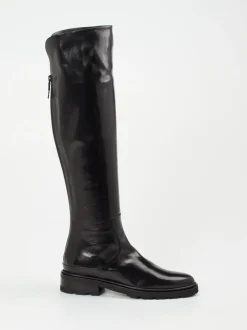 Konstantin Starke – Overknee-Stiefel aus Lammleder schwarz
