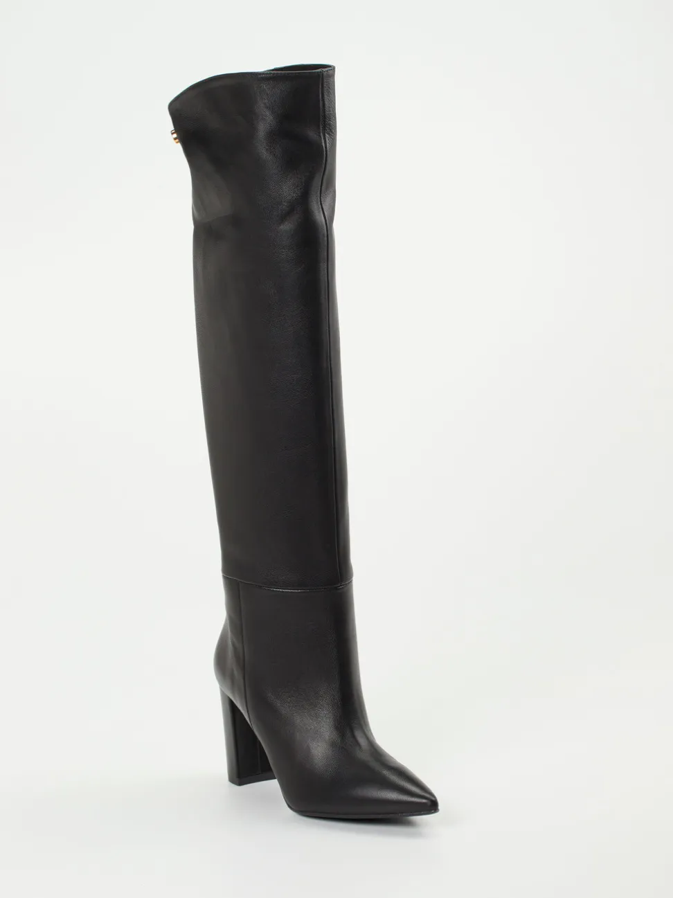 Konstantin Starke – Overkneestiefel aus Lammleder Schwarz