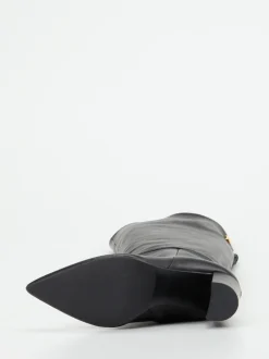 Konstantin Starke – Overkneestiefel aus Lammleder Schwarz