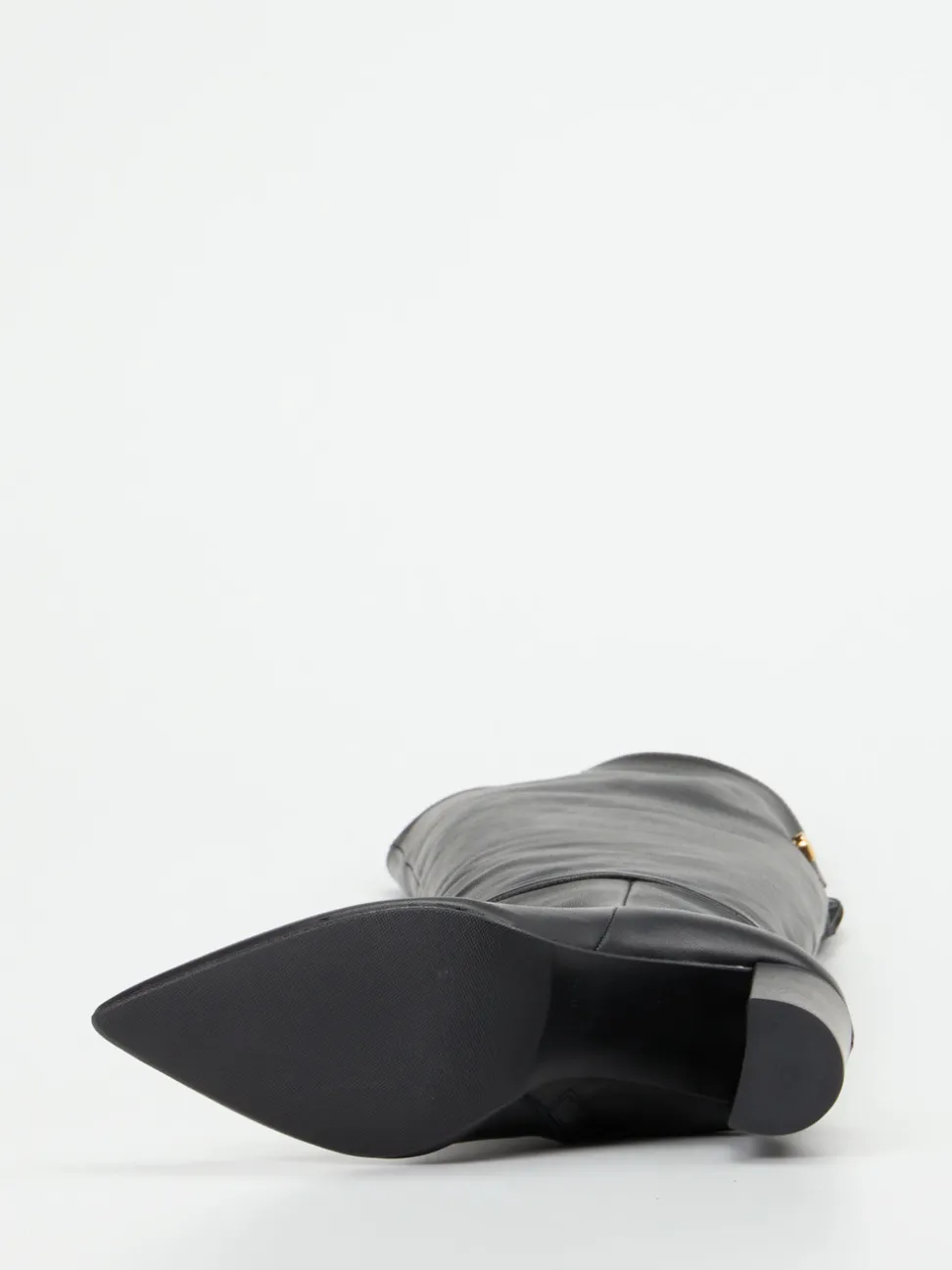 Konstantin Starke – Overkneestiefel aus Lammleder Schwarz