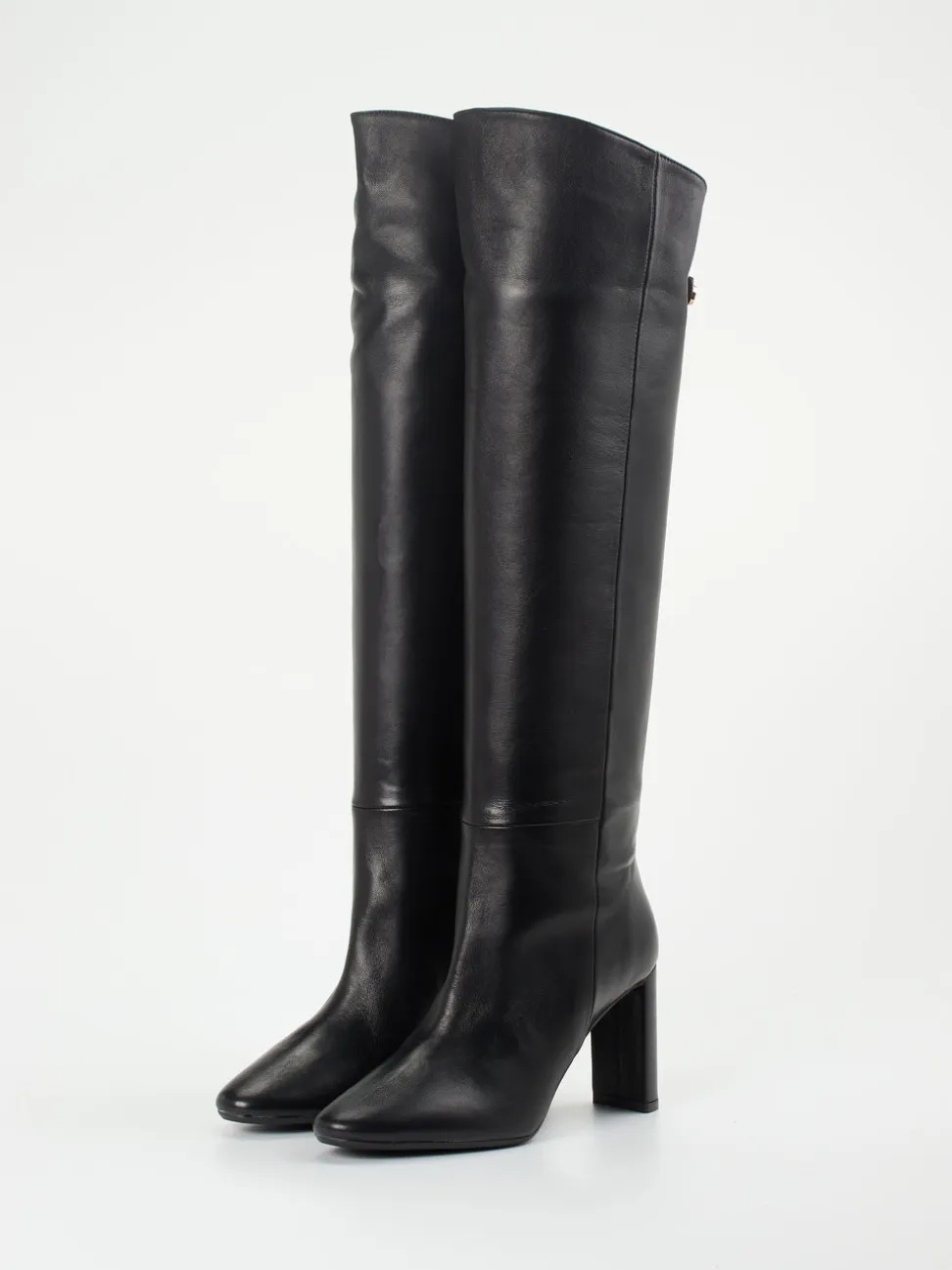 Konstantin Starke – Overknee-Stiefel aus Lammleder Schwarz