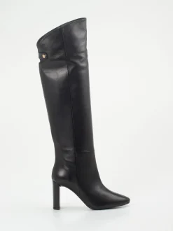 Konstantin Starke – Overknee-Stiefel aus Lammleder Schwarz
